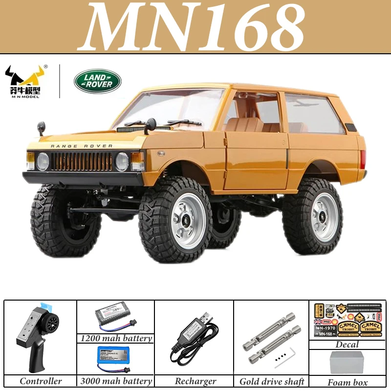 

MN168 RC Car 1:12 Full Scale RTR Version MN Model 2.4G 4WD 280 Motor Proportional Off-Road RC Remote Control Car for Boys Gifts