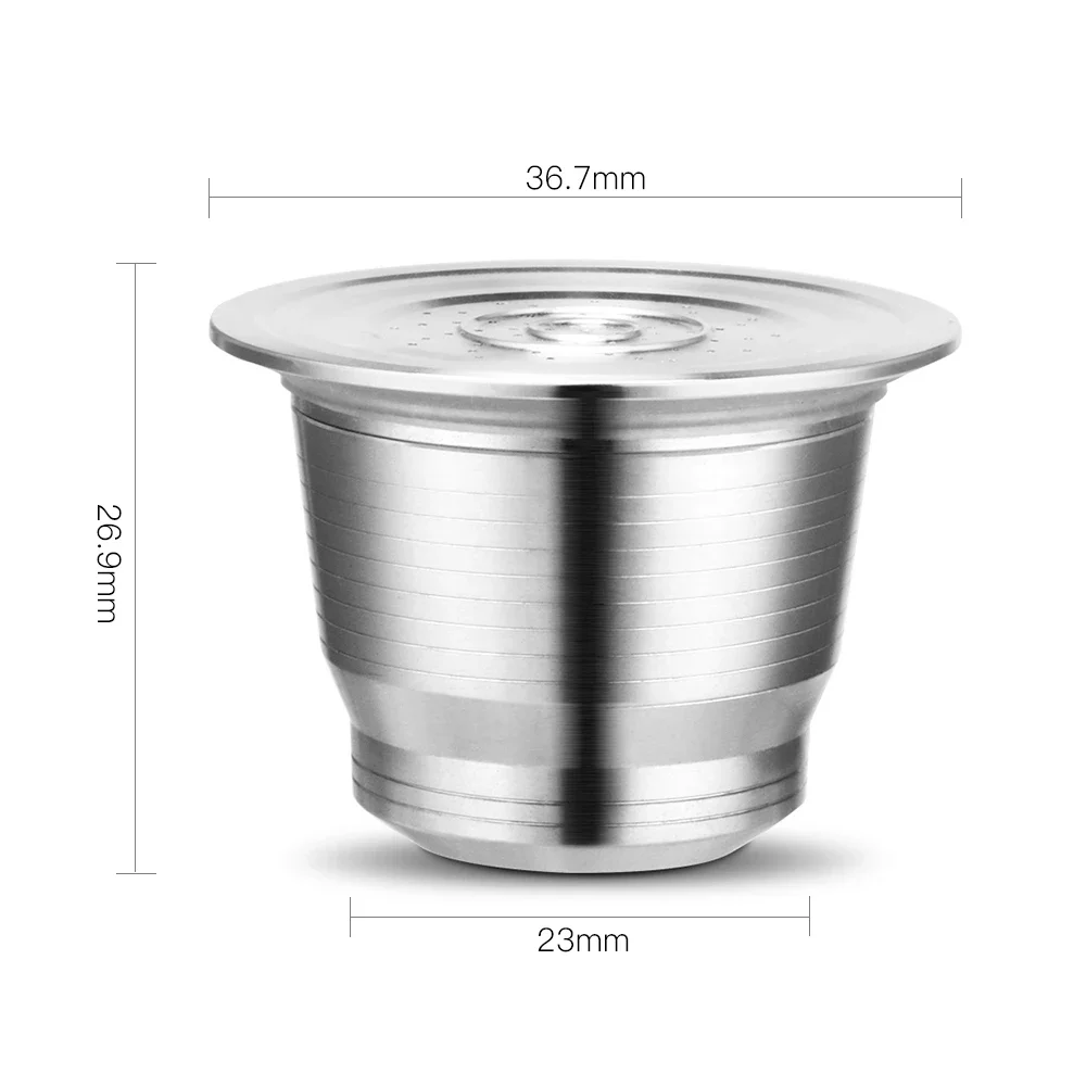 ICafilas Stainless Steel Coffee Maker Refilable Coffee Capsule For Nespresso Machine Reusable Filter For Cafeteira inissia