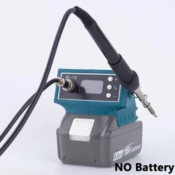 OLED per stazione di saldatura a batteria agli ioni di litio Makita 18V/ferro Cordless portatile per stazione di saldatura Makita T12 (senza batteria)