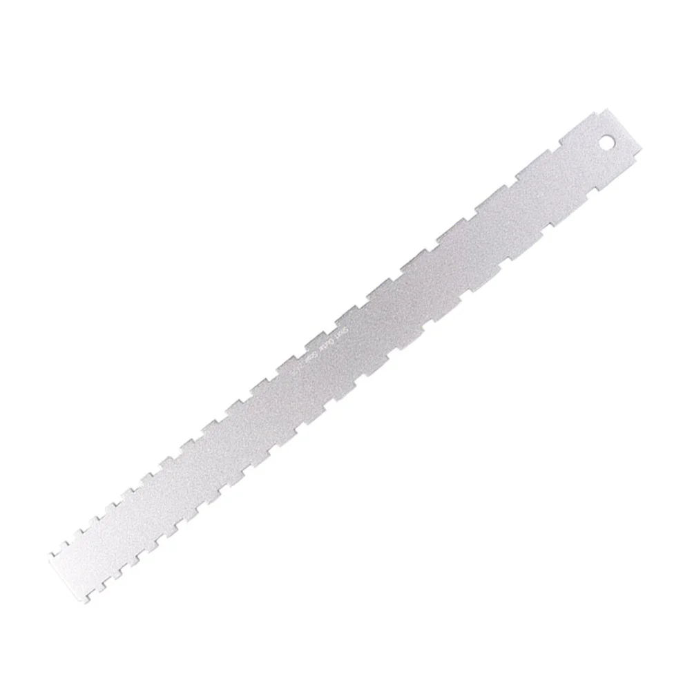

Bass Metal Measuring Ruler Tools Electric Guitar Maintenance Kit Fingerboard Silver Gauge
