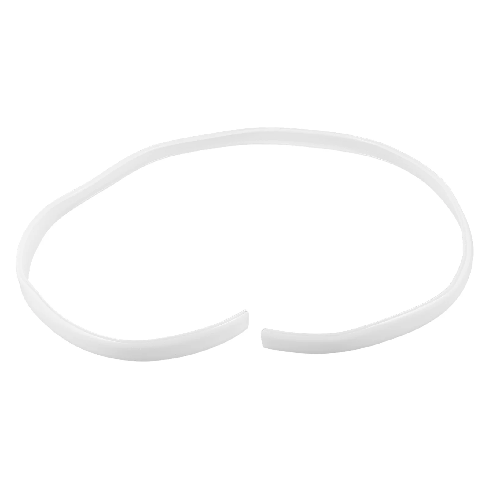 

LED Strip Diffuser Channel 39.3 X 0.63 Flexible Bendable LED Channel Tube Recessed Soft Lampshade Line DIY Lighting