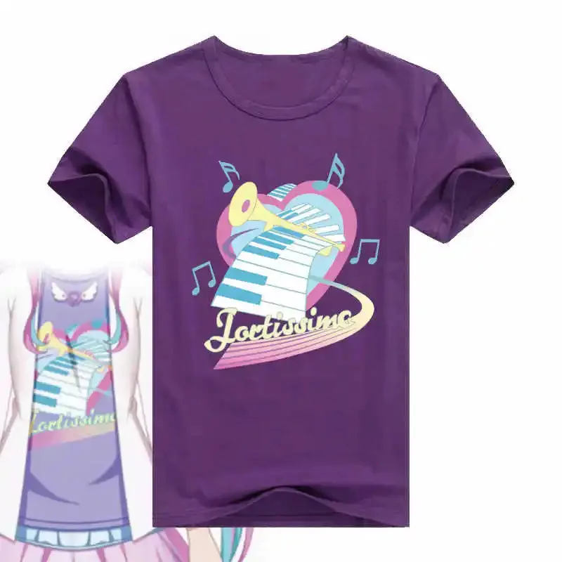 20151123 Game BanG Dream! T- Nyubara Reona PAREO Men Women T shirt Anime Cosplay Costume Student Summer Casual Short Sleeve