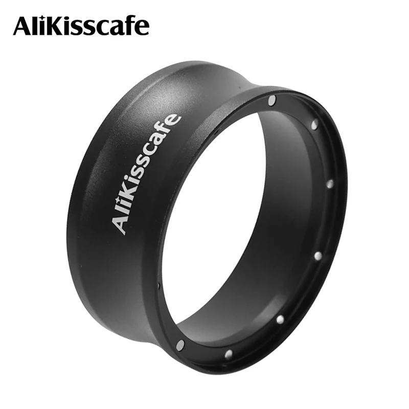 Aliskisscafe funil de dosagem de café expresso 51mm 54mm 58mm anel de dosagem de café magnético para delonghi breville portátil barista ferramentas