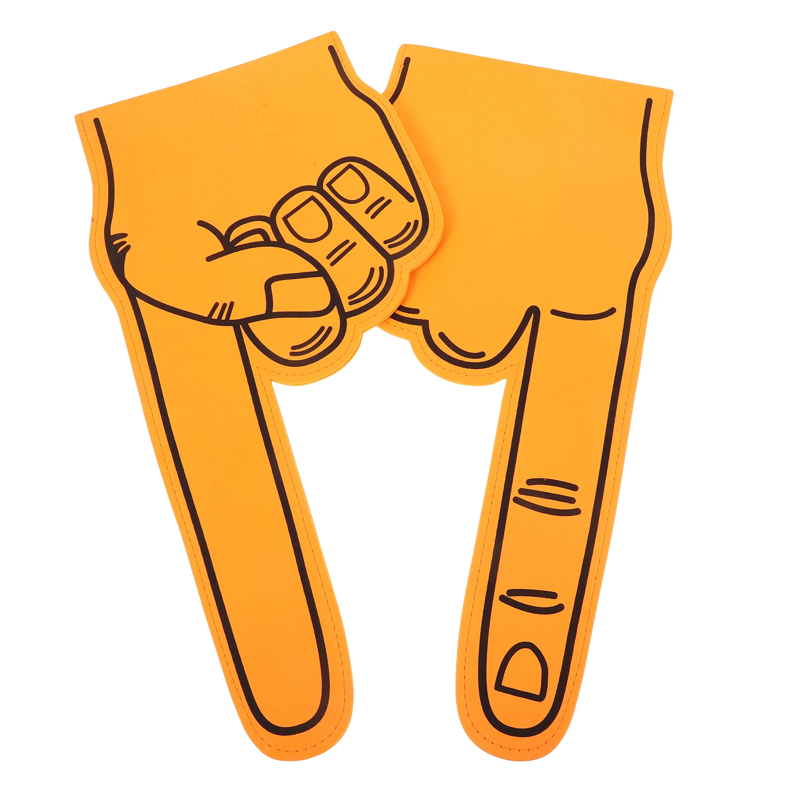 

2 Pcs Cheering Gloves Mini Hands Foams Finger for Sporting Events Props Folding Cheerleading Eva