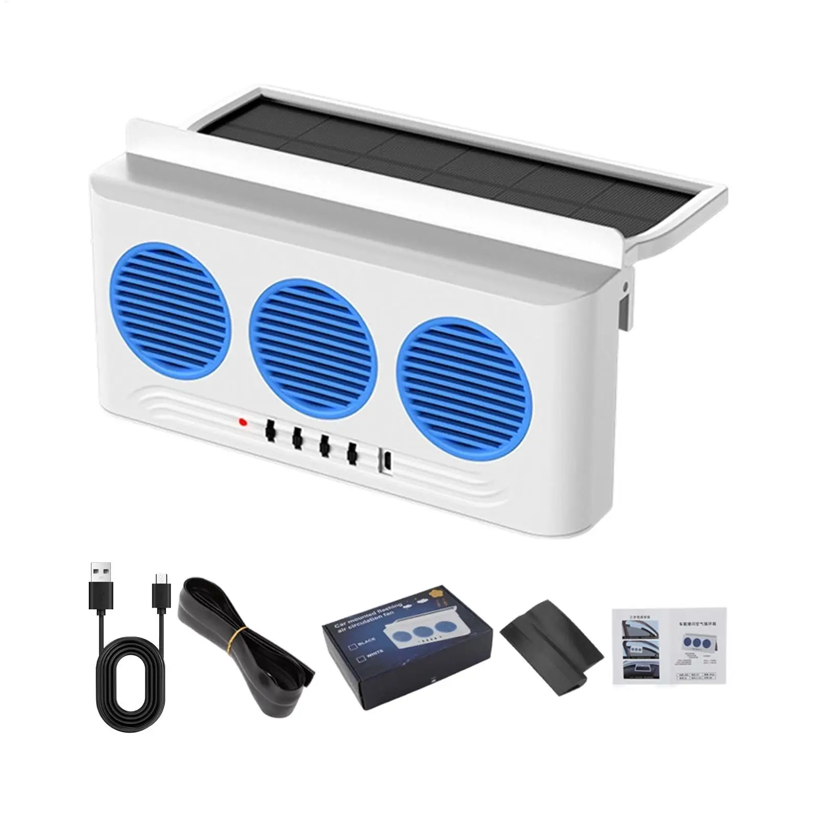 

Автомобильный вентилятор на окно с 3 выходами, на солнечной энергии, для вентиляции и вытяжки воздуха в автомобилях, фургонах, внедорожниках, грузовиках, автодомах, для поездок по шоссе и ежедневного использования