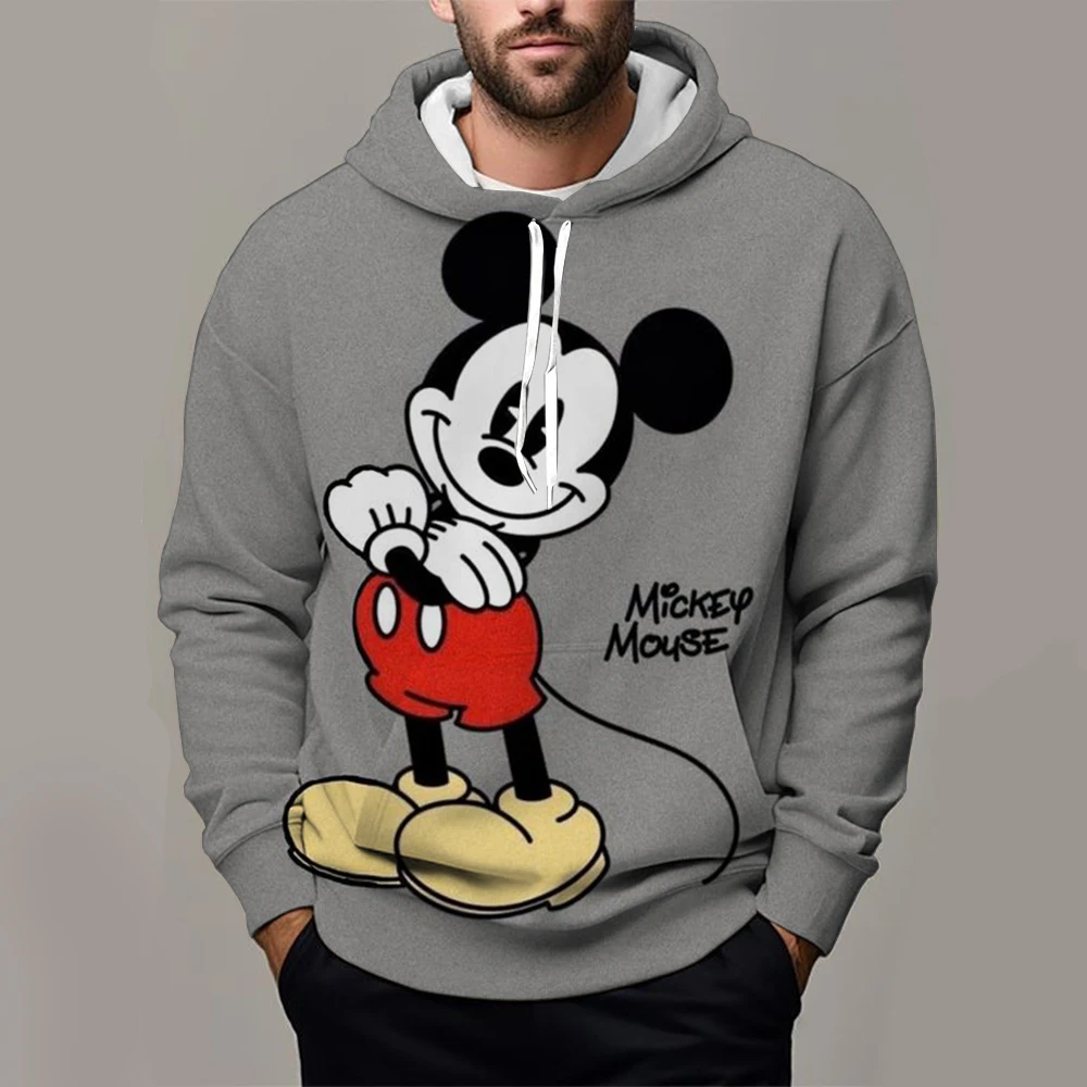 2024 Disney Mickey Mouse 3D Print Hoodie Mens Womens Casual Sports Pullover Hoodie Cartoon Kid Girl Boy Hoodie Fashion Street