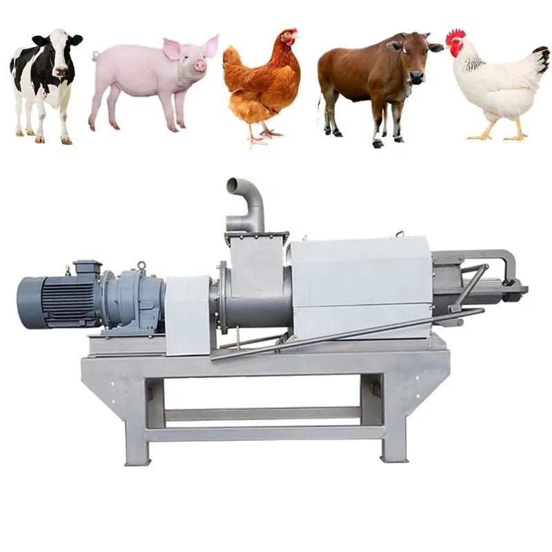 

500Kg spiral pressure dehydration animal manure chicken manure dehydration dryer dehydration solid liquid machine