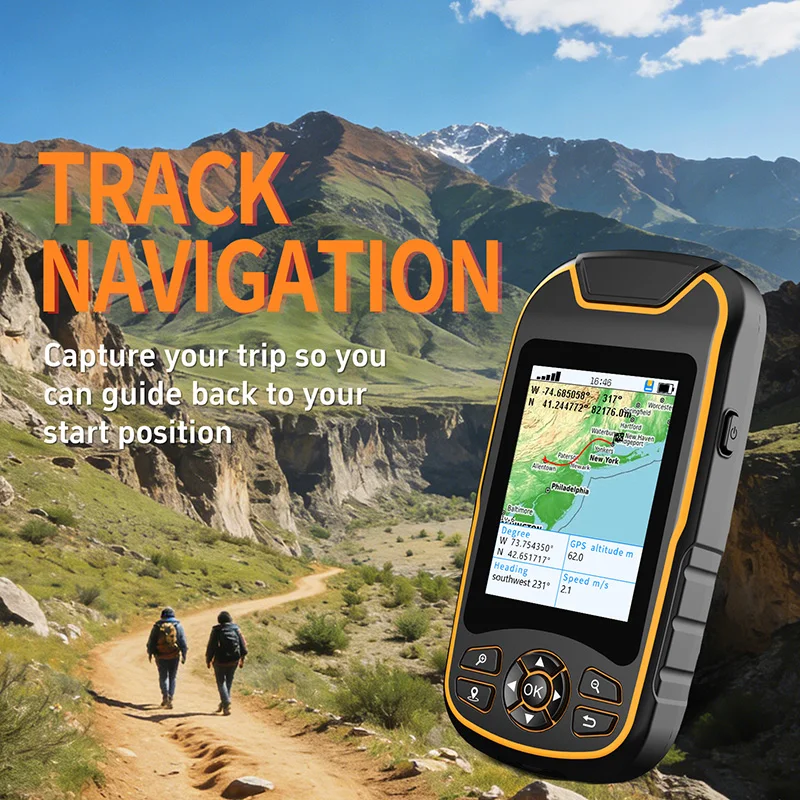 Los navegadores GPS portátiles utilizan tecnología GPS para rastrear tus trayectos o puntos de referencia, permitiéndos volver a su ubicación de partida.