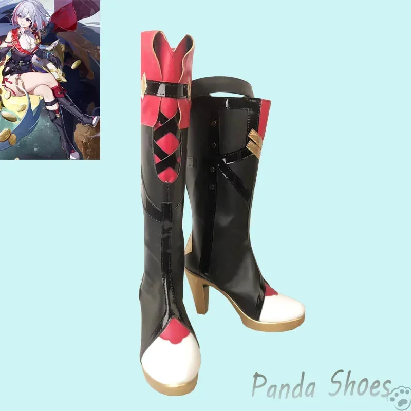 

Honkai: Star Rail Topaz Обувь для косплея Аниме Игра Cos Длинные сапоги Комический костюм для косплея Опора Обувь для вечеринки на Хэллоуин