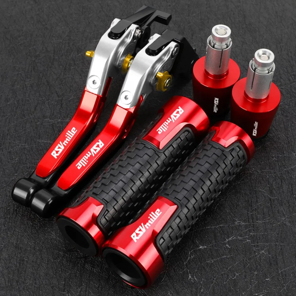 

For Aprilia RSV 1000R MILLE /R 2004-2006 2007 2008 Motorcycle Adjustable Brakes Tie Rod Brake Clutch Levers Handlebar Grips Ends