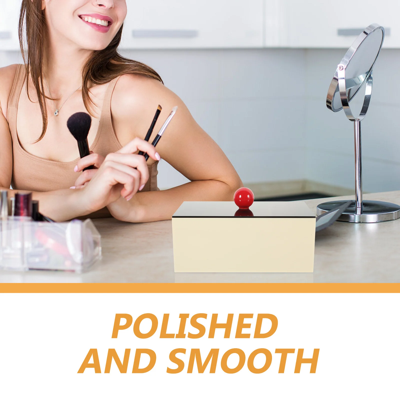 

Acrylic Lipstick Box Adjustable Compartment Storage Case For Makeup Organizer Vanity Desktop Dustproof Holder