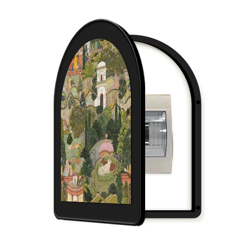 

Jaipur Garden Meter Box Block Hanging Paintings Retro Switch Box Empty Unpacking Distribution Box Cover Ugly Decorative