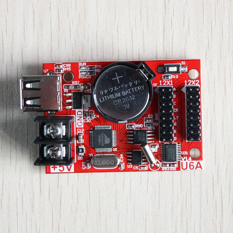 Huidu HD-U6A u-disk single color led card work for single color & dual color led screen display module controller