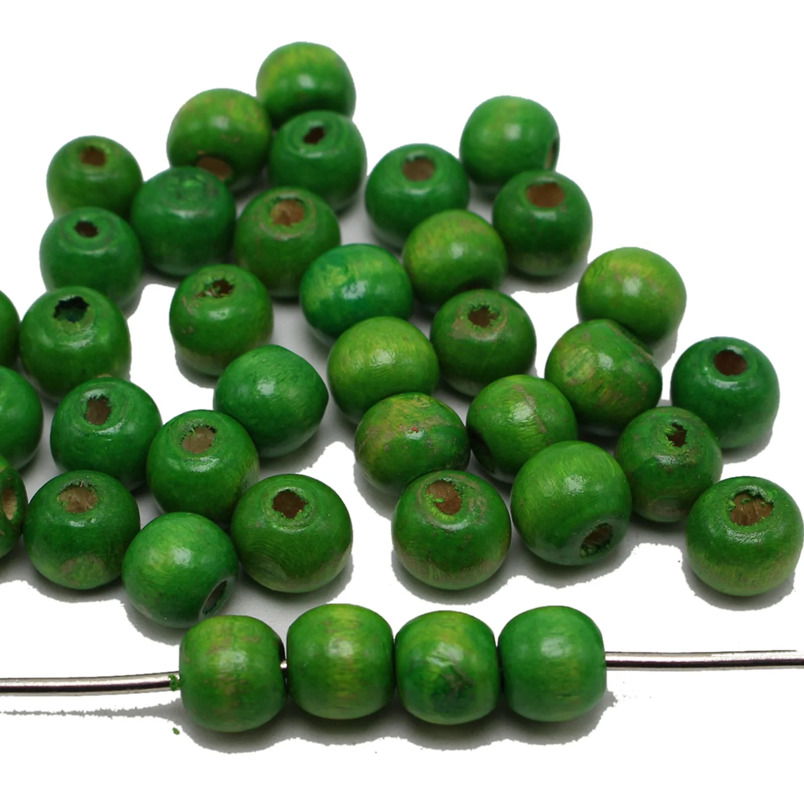 200 Round Wood Beads 10mm(3/8\