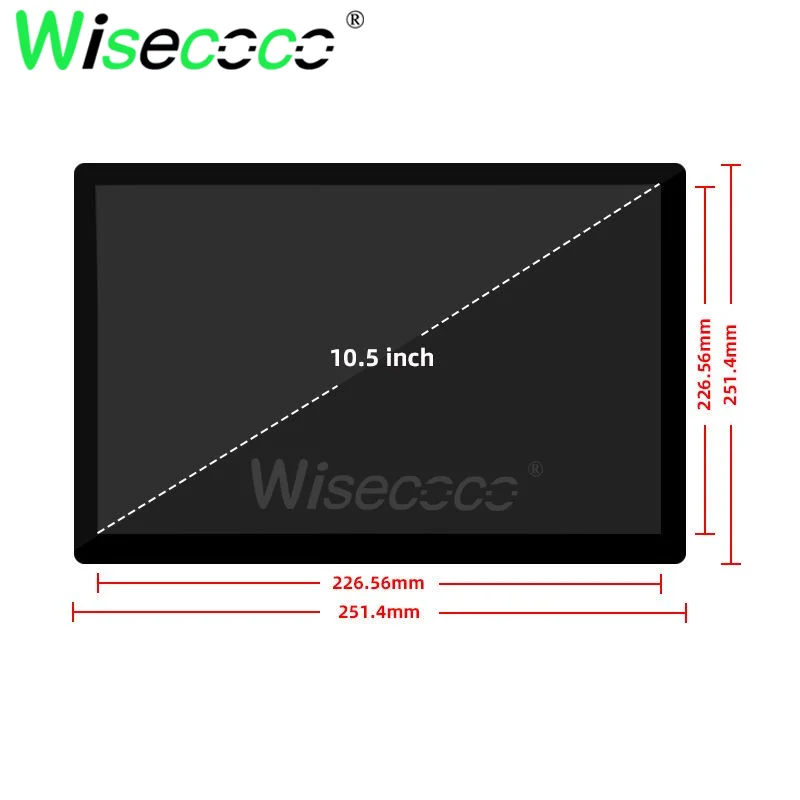 Panel OLED para ordenador portátil, pantalla táctil Amoled Raspberry Pi de 10 pulgadas, 2K, IPS, 330 Nits, brillo, tabletas, Monitor OLED