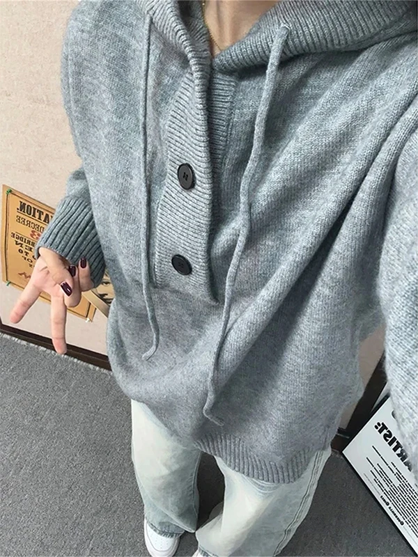 

Мужской свитер Cleanfit Light: осенний, мягкий, уютный, вязаный, в американском ретро-стиле, свободного кроя, с длинными рукавами