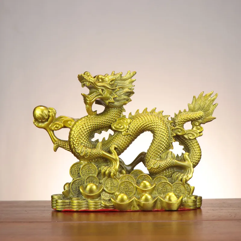 Copper Zodiac Money Home and Shop Worship Ornament Gold 0kg Dragon