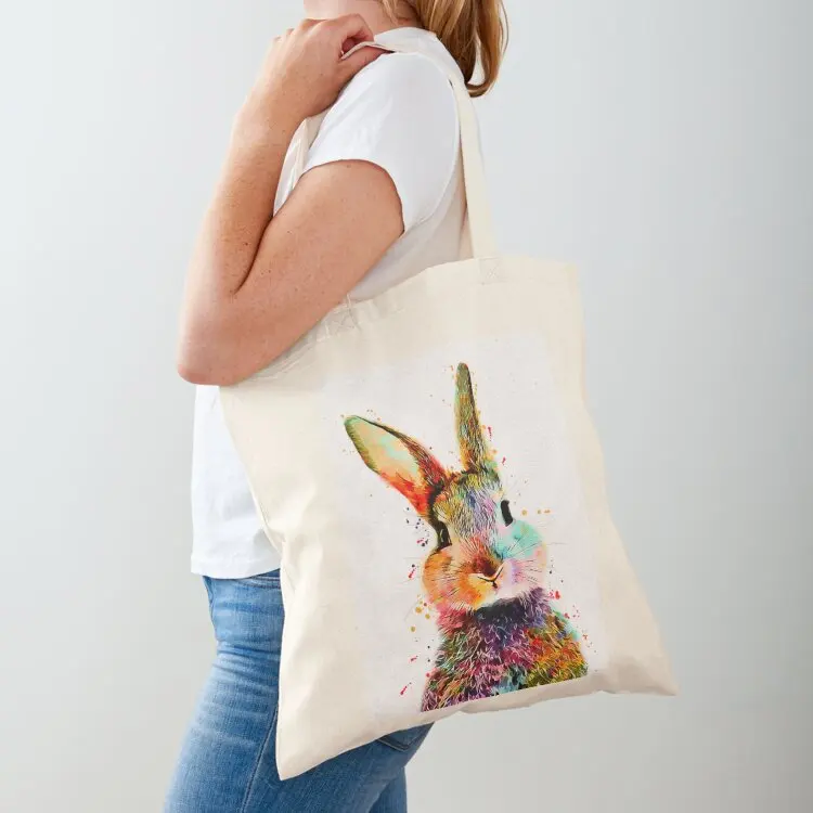 

Rabbit Watercolor Art Work Tote Bag shopper bag woman sacs de shopping shopping bag Women's shopping