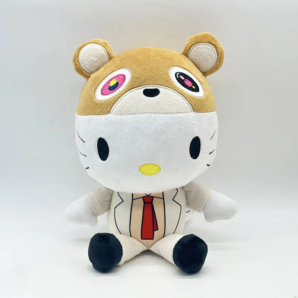 Hello Kitty als Kanye Teddybeer Pluche Pop Knuffels Knuffels Leuke Kinderen Jongens Meisjes Kerstcadeaus