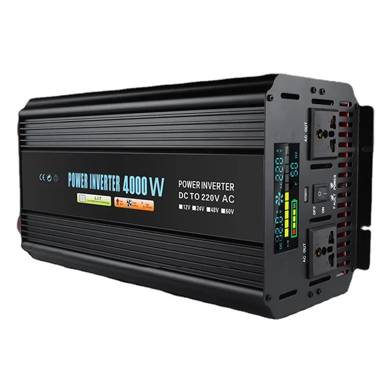 OEM/ODM Power Inverter 4000W Dc To Ac Black Color Modified Sine Wave Inverter