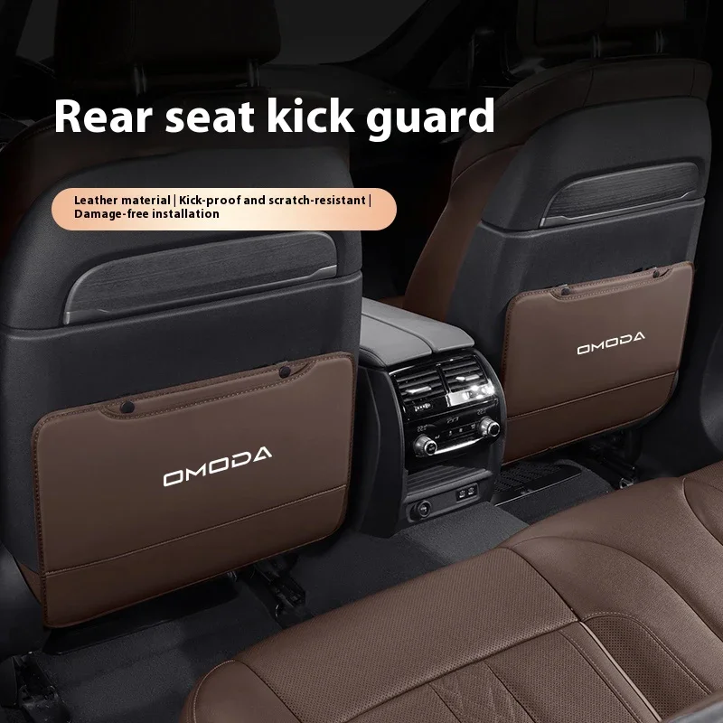 2Pcs Omoda Leather Seat Back Kick Guard Storage Bag For Chery Omoda5 C5 S5 Tiggo7 Pro Tiggo8 Pro Jaecoo7 Anti Kick Interior Acce 2