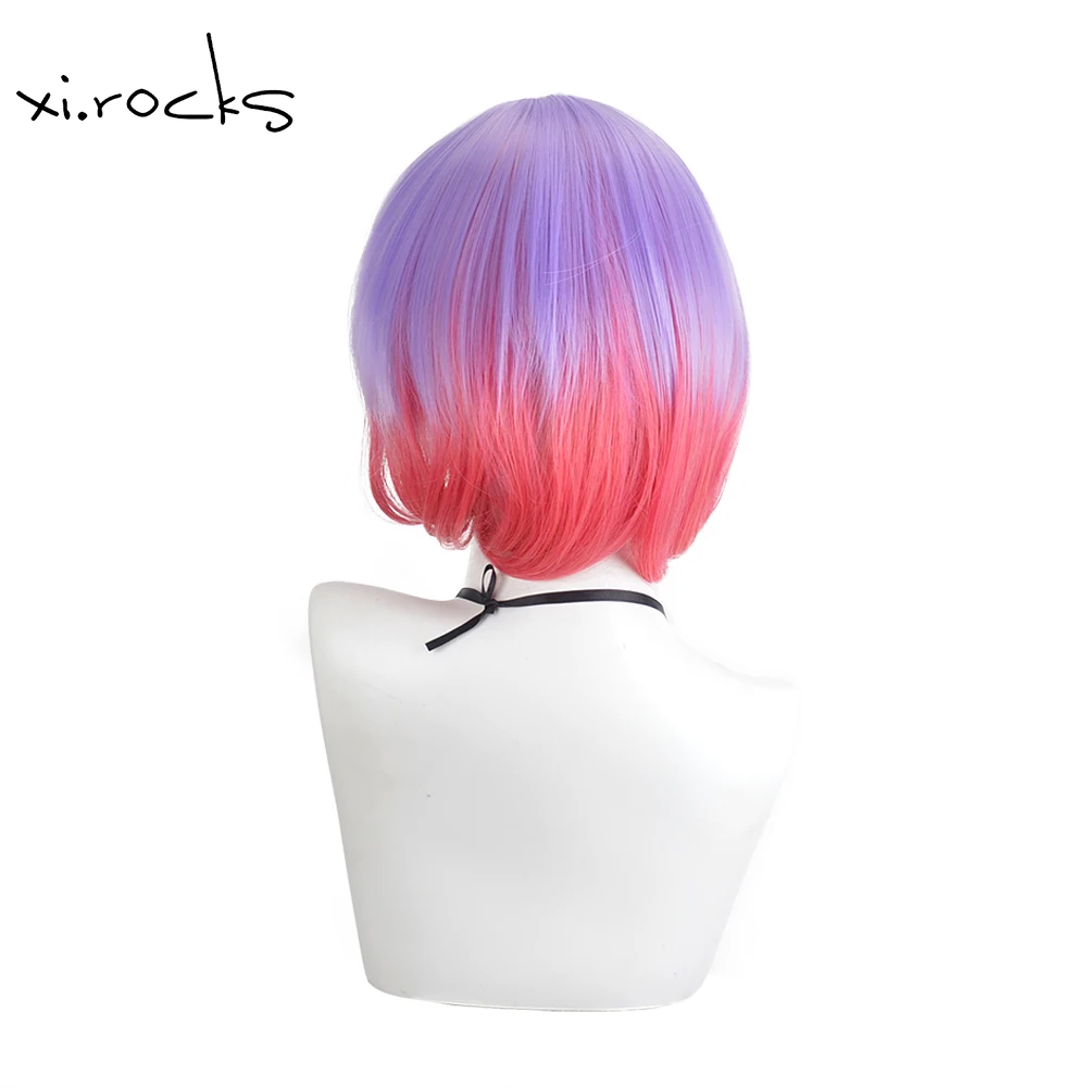 Xi.Rocks Z115 Glamour Wave - Purple Pink Ombre Wig｜Rebel Elegance Redefined‌