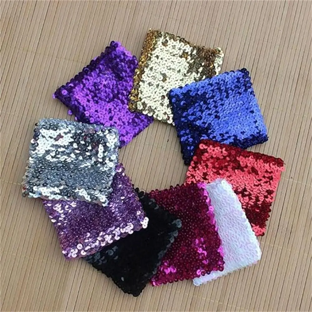 Fashion Polyester Fiber Wrist Bands Sequin Stretchy Wrist Cuffs Corsage Dancing Hand Flower Woman