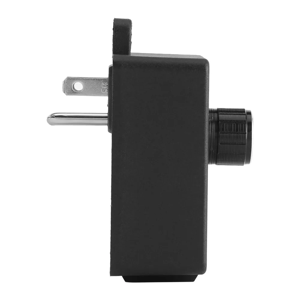 Plastic Variable Speed Controller Black LED Voltage Display Electronic Speed Control Compact Overload Protection