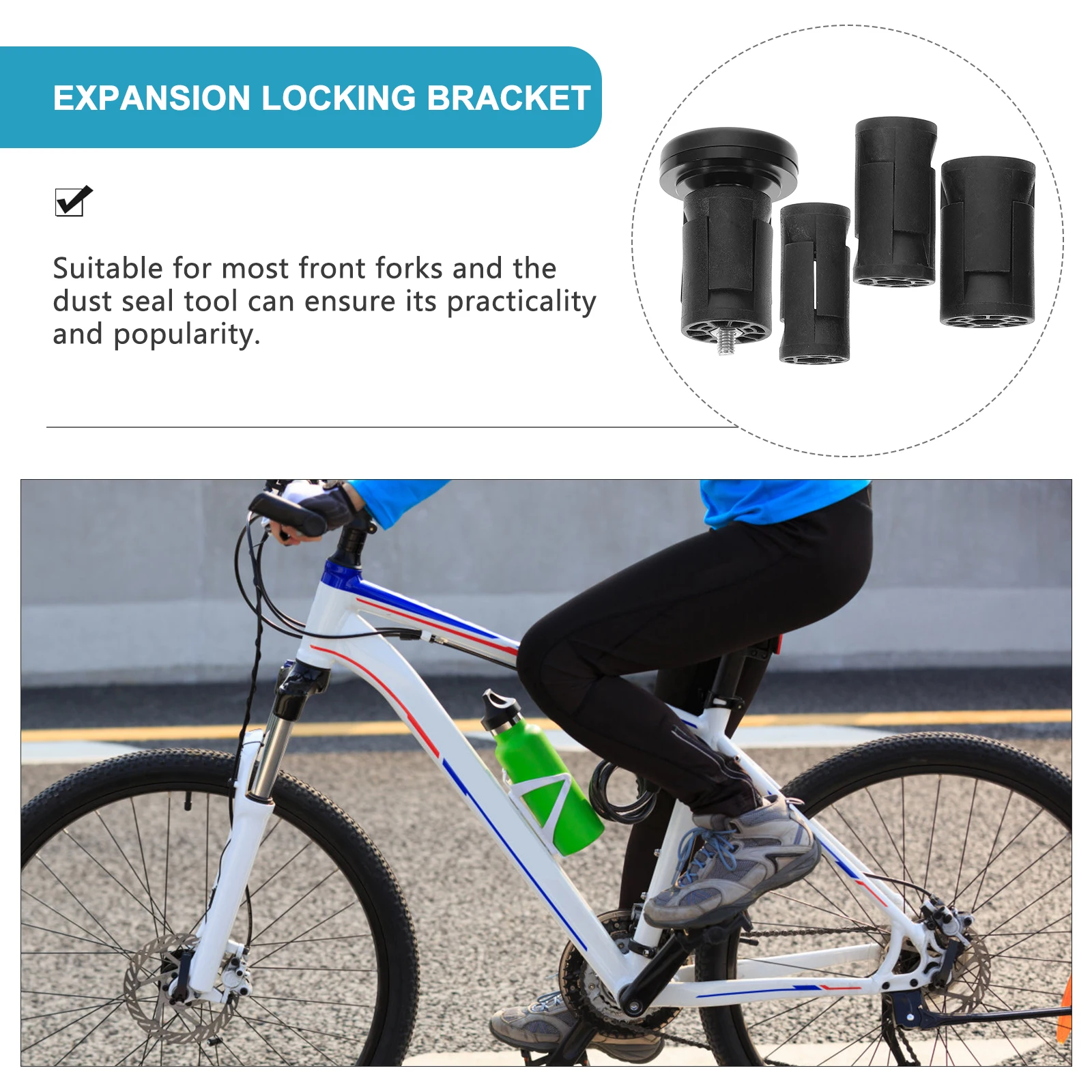 

Front Fork Protective Shell Bike Fork Mount Bracket Durable Bicycle Rack Accessory Protector For Mountain Bikes