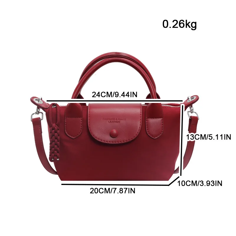 Fashion Lightweight Simple Ladies Shoulder Bag, Large Capacity Durable Classic Ladies Crossbody Dumpling Bag, All Seasons image 2