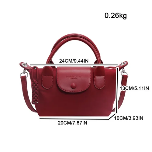Imagen 2 del producto Bolso de hombro sencillo y ligero a la moda para mujer, bolso cruzado clásico duradero de gran capacidad para mujer, para todas las estaciones