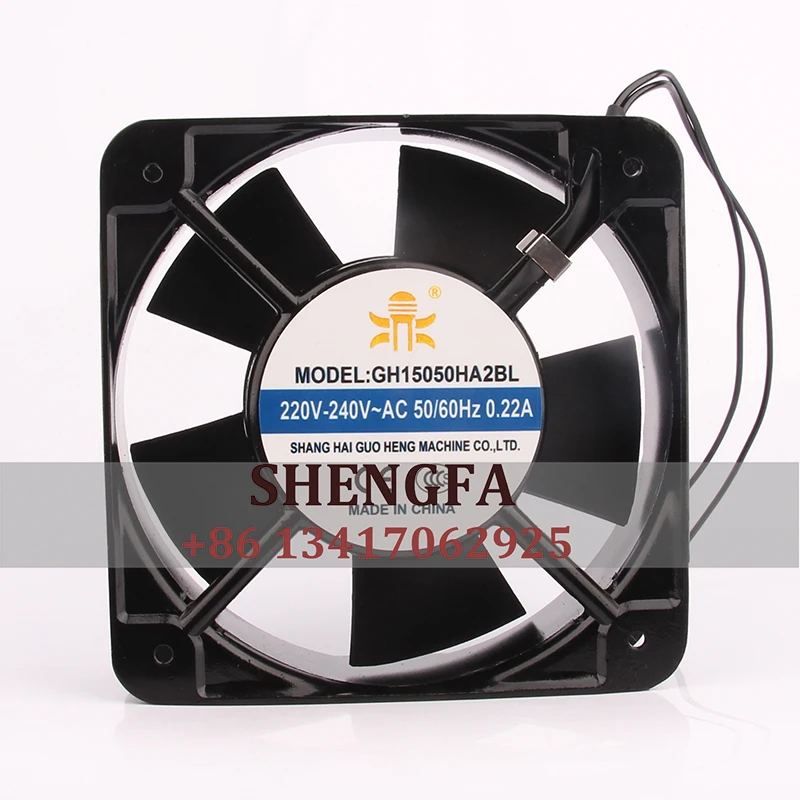 Case Fan muslimah 150*150*50mm 220V-240V 0.22A 50/60Hz ventola di raffreddamento a flusso assiale con cuscinetti a sfera