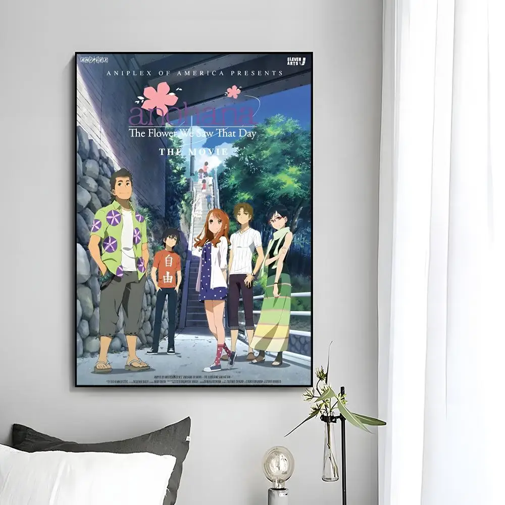 anime emotional a-Anohana The Flower We Saw That Day Poster Wall Art Print Decorative Mural Home Decor Gift Unframed view 5
