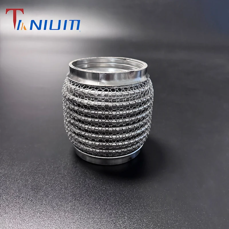 

63/76mm 304SS Stainless Steel Car Auto Muffler Engine Wire Braided Meshed