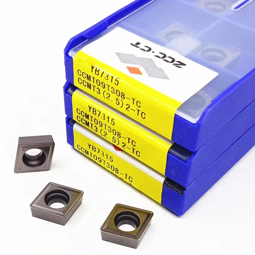 ZCC CT الأصلي CCMT09T308-53 CCMT09T308-TC تحول إدراج CCMT 09T308 53 TC مخرطة أداة كربيد طحن تحول أدوات