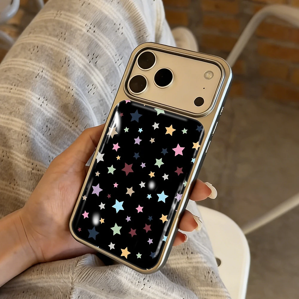 Neue bunte Sternen-Druckguss-INS-Hülle für iPhone 15 17 13 Pro Max Phone 11 12 ProMax 14 15 16 Plus Hüllen Stoßfeste Luxus-Coque – Detail 18