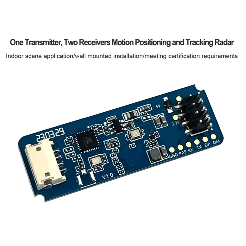 Täglich LD2450 DC5V 24G Smart Home Motion Human Tracking Traject Test Entfernung Winkel Geschwindigkeit Radar Sensor Modul
