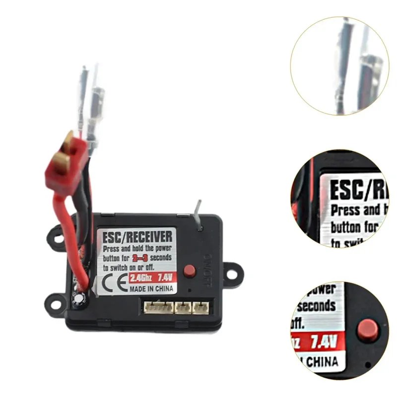 B24C-RC Geborsteld ESC DIY Accessoire 1:16 RC Geborsteld Elektronische Snelheidsregelaar Vervangende Onderdelen Voor 16101 16103 Automodel