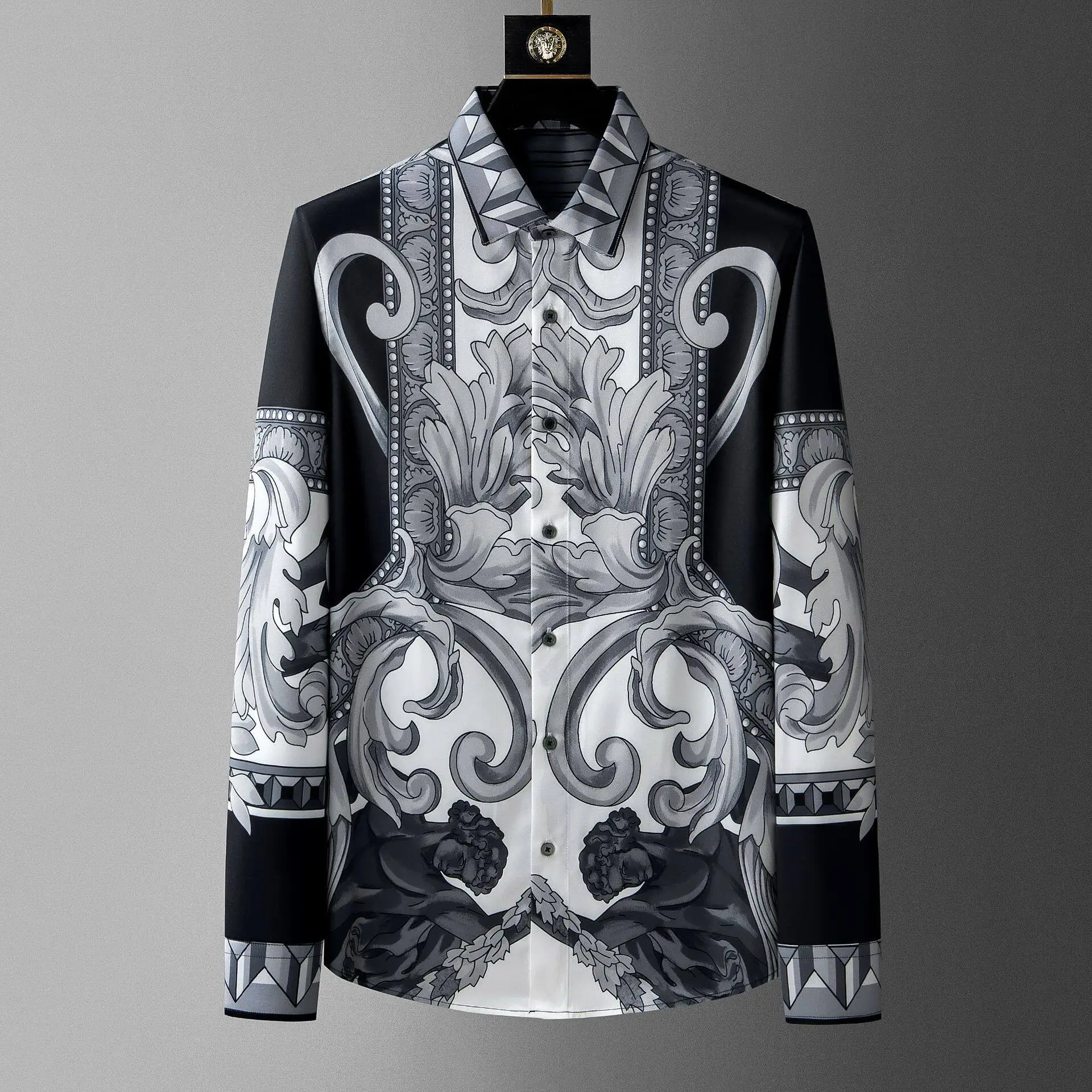 2026 Spring New Long Sleeve Shirt High Quality Casual Men's Shirt, Autumn Business Casual Men's Style, Full Size S-6XL