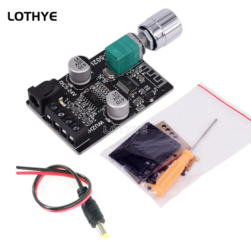 MINI Bluetooth 5.0 Audio Speakers DIY High Power Digital Amplifier Stereo Board 50W+50W AMP Amplificador Home Theater 502L