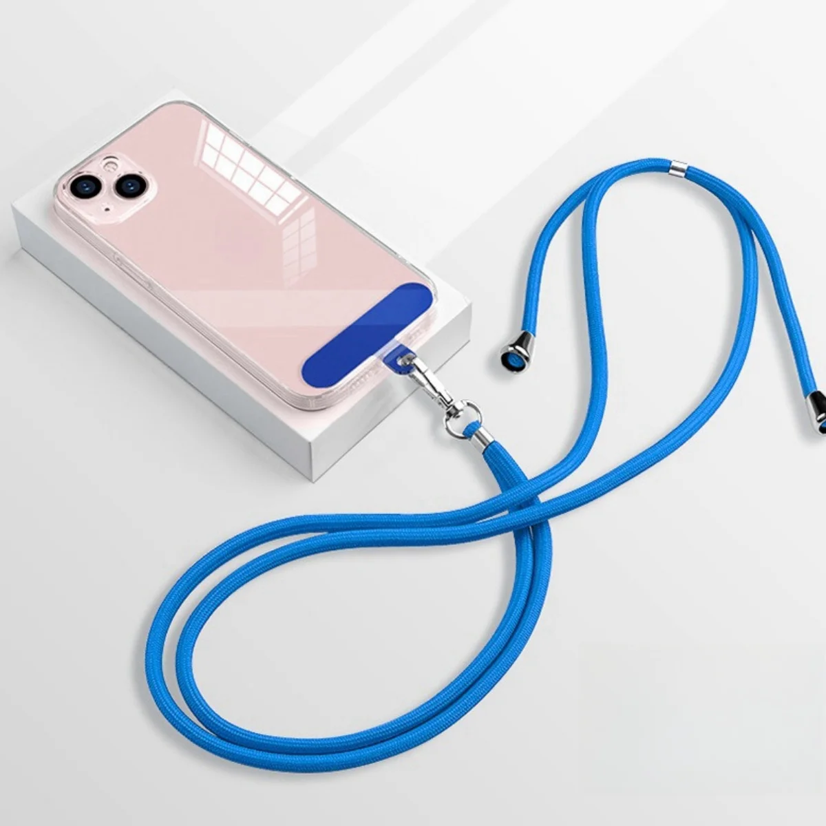 Universal Multi Purpose Mobile Phone Lanyard Crossbody Woven Adjustable Lanyard with Clip Anti-loss Hanging Rope Neck Straps