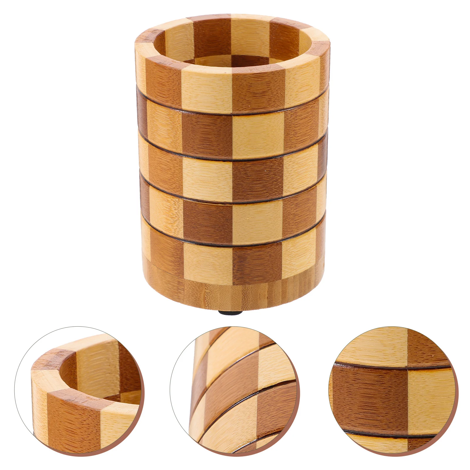 Vintage Check Utensil Storage Holder Multipurpose Tableware Organizer Kitchen Countertop Chopstick Flatware Cutlery Container