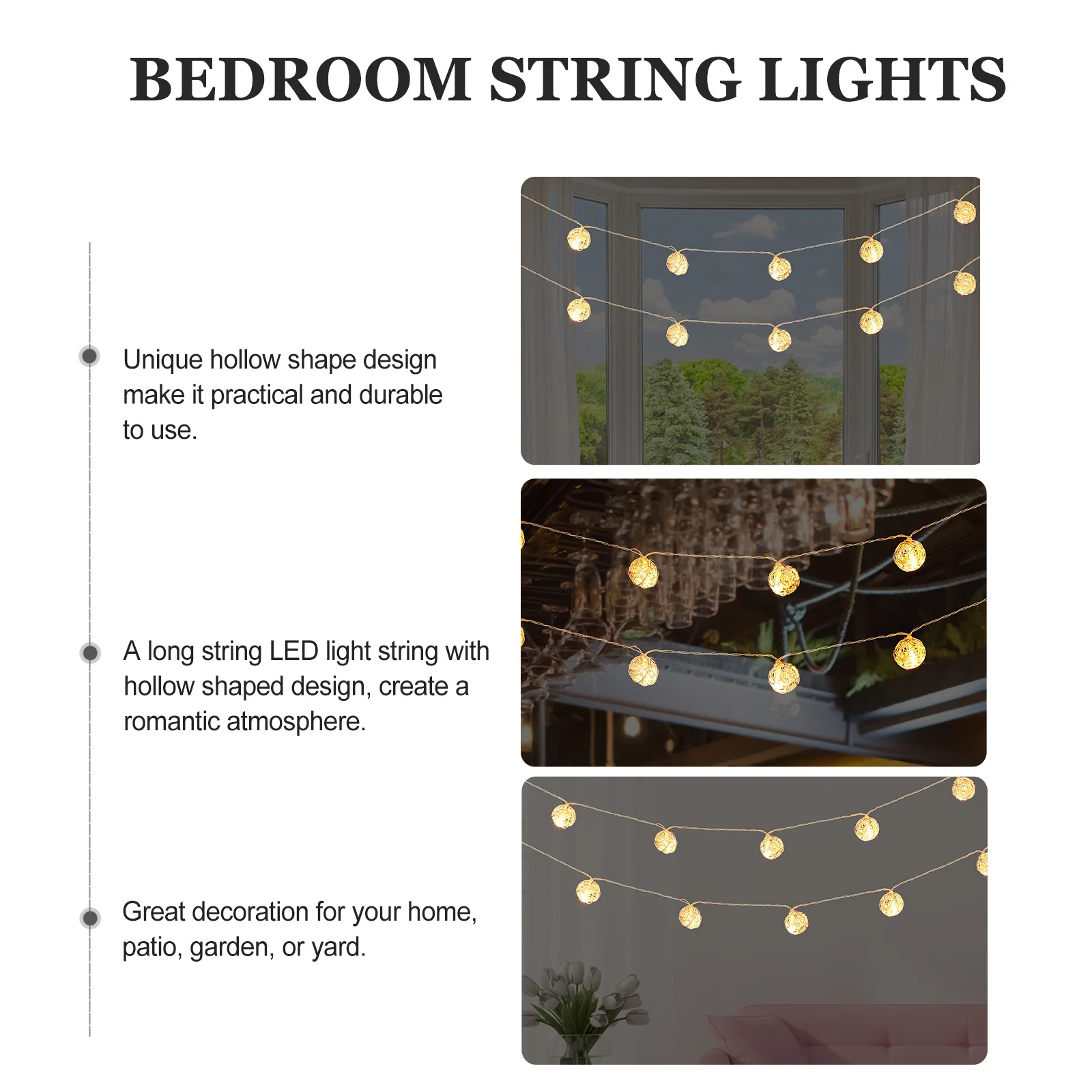 1 pçs em forma de diamante led luzes da corda lâmpadas de corda dourada 1.5m poupança luzes brilhantes para jardim pátio festa de férias