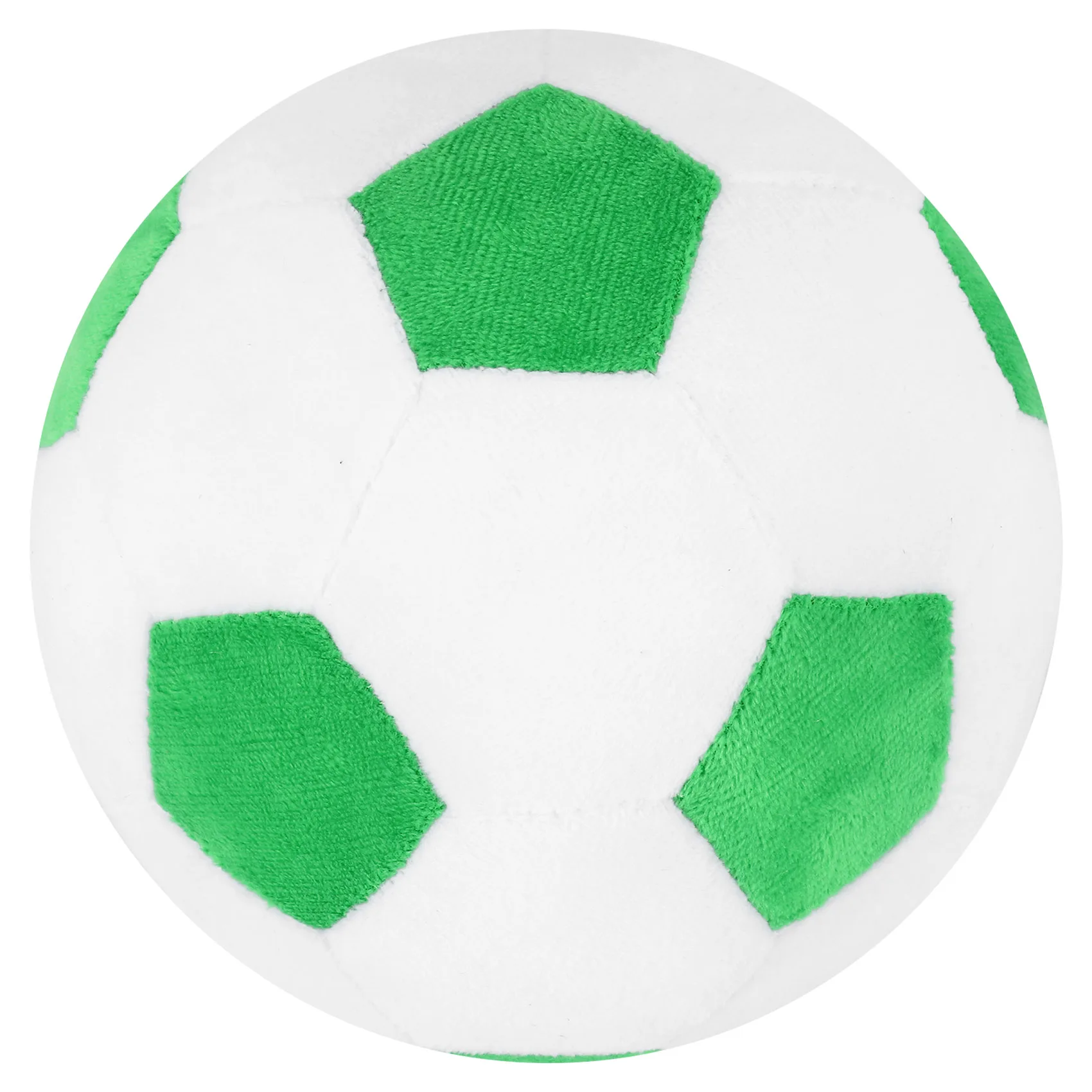 Soccer Sports Ball Throw Pillow Stuffed Soft Plush Toy For Toddler Baby Boys , 8 inch L X 8 inch W X 8 inch H, Green