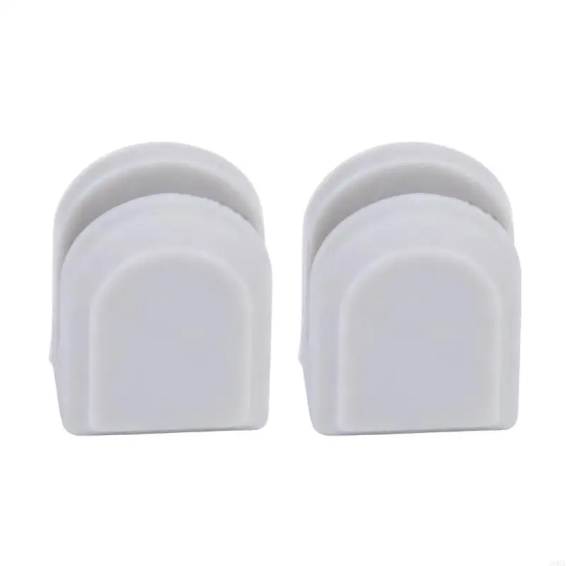 CORA Dust Cover Replacement Pads for Turntable Lid, Gray Silicone Cushion Set of 2, 9 x 7 x 5 mm for Daily Closing Buffers and
