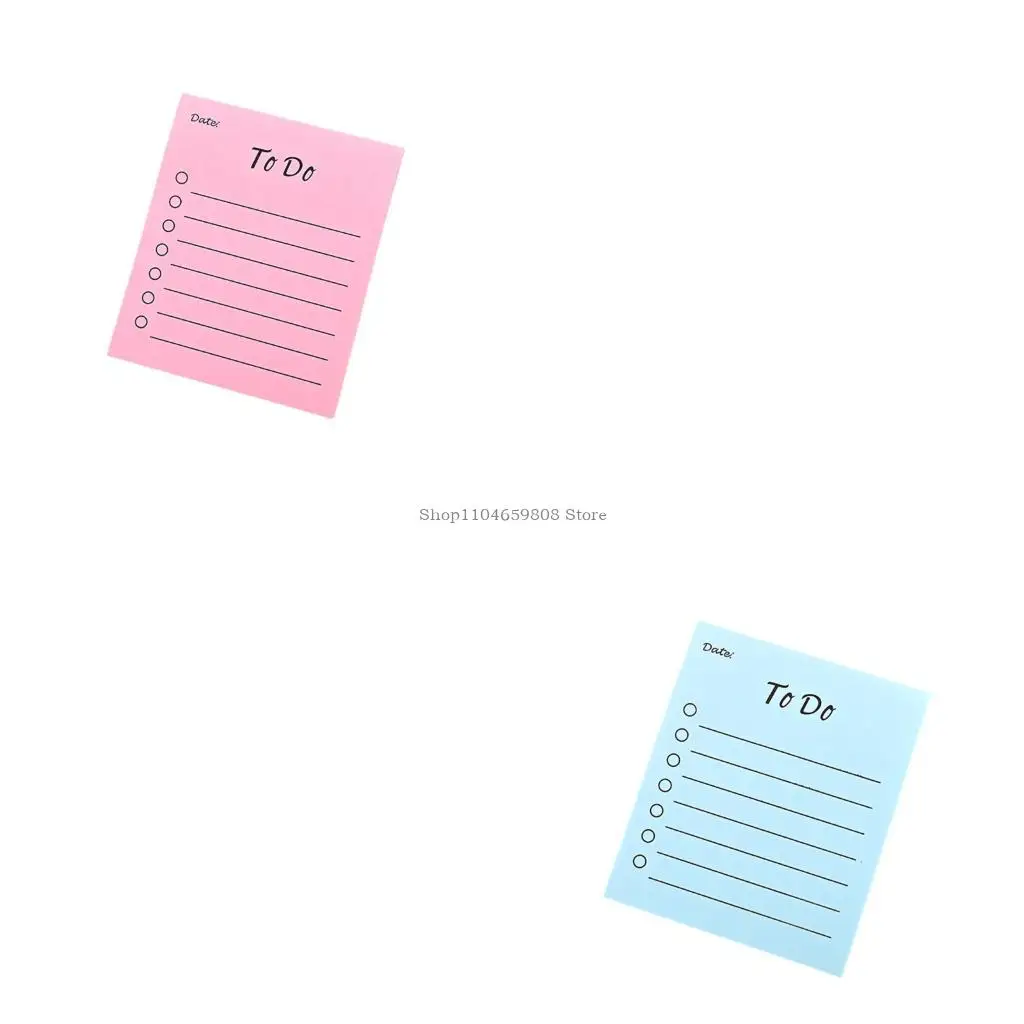 To-Do List Stickier Note Lined Memos Pad Paper Pads School Office Supplies