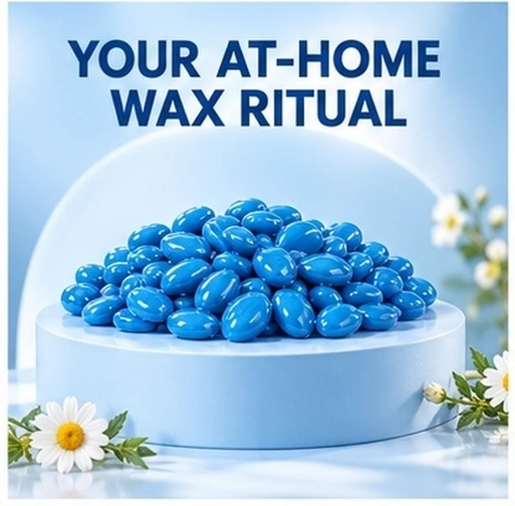 Chamomile Hair Removal Wax Beans – Painless Hard Wax Beads for Face & Body, Suitable for All Skin Types