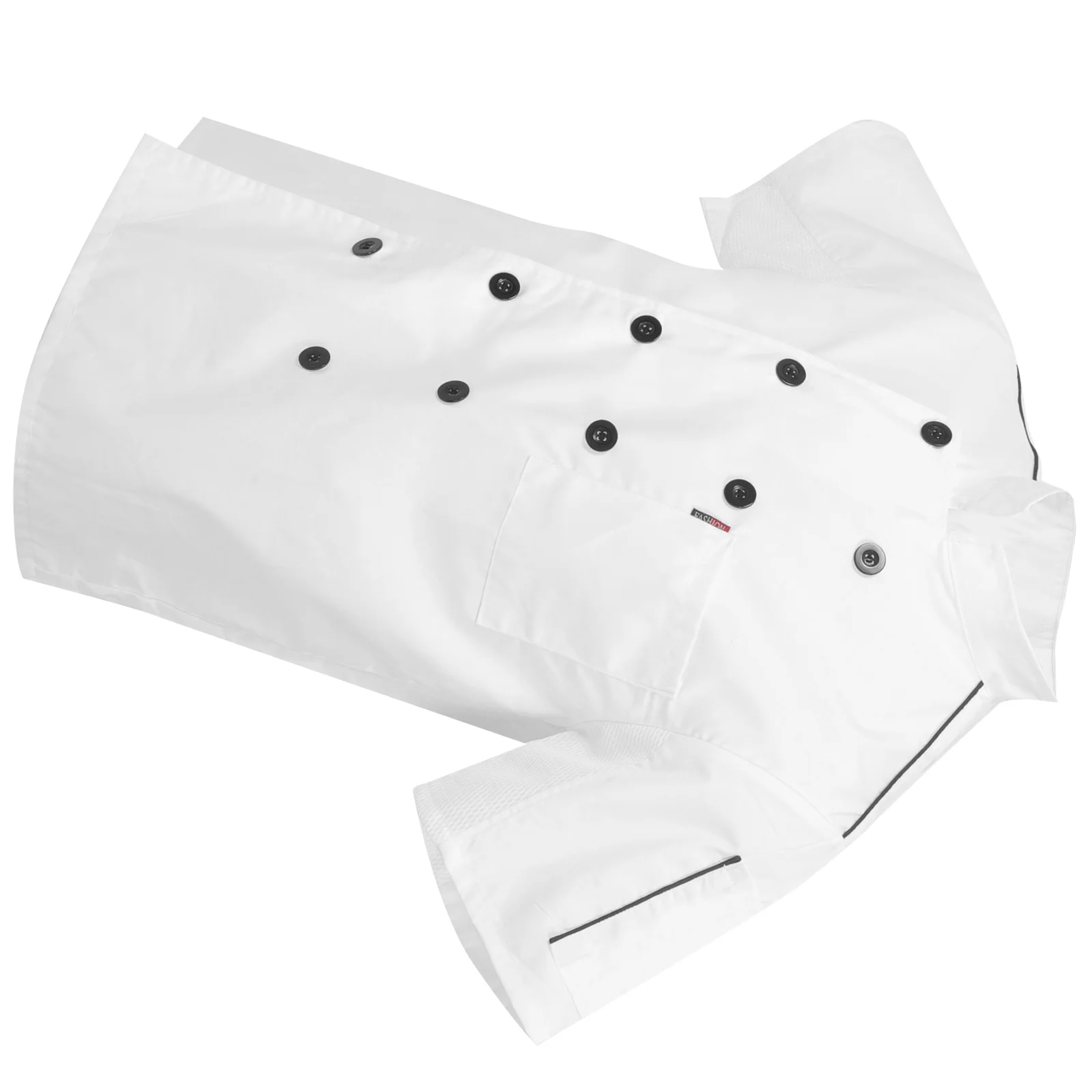 Short Sleeve Chef Coat Restaurant Kitchen Uniform Breathable Moisture Wicking Workwear Professional Cook Jacket For Men