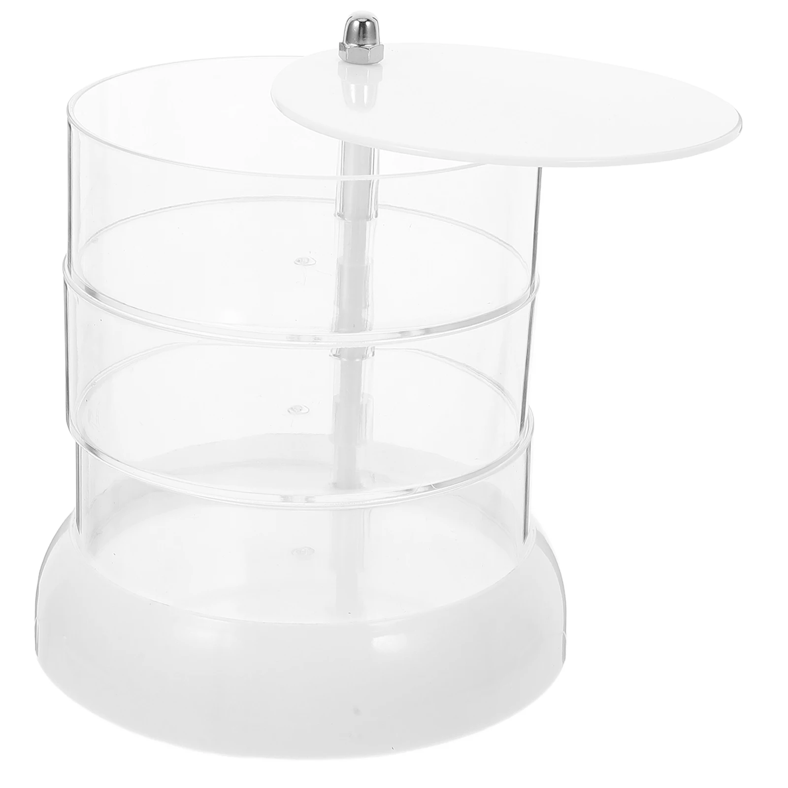 

Multi-Layer Rotating Storage Box Acrylic Desk Organizer Clear Display Case For Hair Ties Clips Jewelry Trinkets Table Organizer