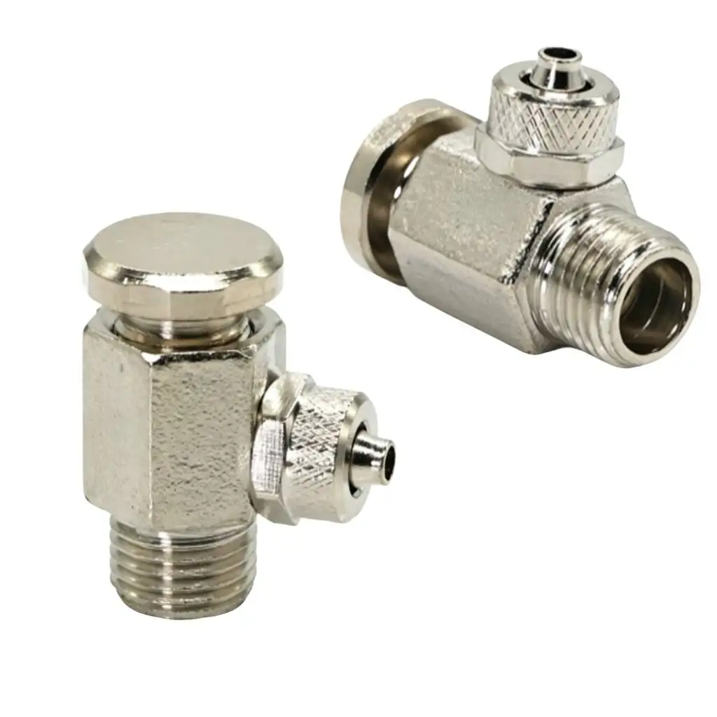 5pcs Dental Unit Air Compressor Drain Exhaust Valve Replacement Spare Parts For 6x4mm Tubing Dental Compressor Drain Valve